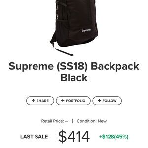AUTHENTIC SUPREME BACKPACK. LETS MAKE A DEAL!